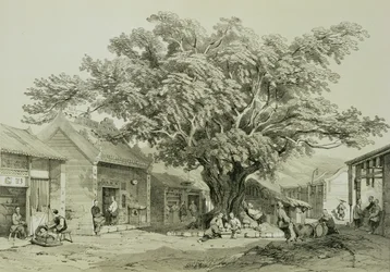 Der Tempel, Macao, um 1850